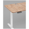 Компьютерные столы Стол с регулировкой высоты, 1 мотор, память 3 уровня высоты,белый, 140*60 см, светлое дерево