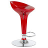 BOMBA барный стул-табурет с регулировкой высоты, пластиковое сиденье на хромированной ножке