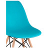 Стулья GH801/DC111 Стул пластиковый, БИРЮЗОВЫЙ#7891, каркас бук