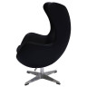 Дизайнерские кресла Кресло EGG STYLE CHAIR чёрный, натуральная кожа