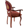 ARM ADRIANO 2 классический деревянный стул-кресло с с резной спинкой, обивка 
