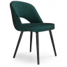 САНДВИКЕН стул на металлическом каркасе с обивкой тканью велюр, цвет изумрудный (velutto 20)