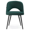 САНДВИКЕН стул на металлическом каркасе с обивкой тканью велюр, цвет изумрудный (velutto 20)
