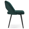 САНДВИКЕН стул на металлическом каркасе с обивкой тканью велюр, цвет изумрудный (velutto 20)