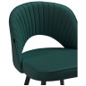 САНДВИКЕН стул на металлическом каркасе с обивкой тканью велюр, цвет изумрудный (velutto 20)