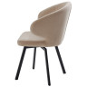 Стулья для гостиной Стул ХИЛТОН 360 град., цвет B03 Бежевый, велюр / черный каркас М-City