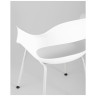 Комплекты из четырех стульев Lady пластик белый ножки металл