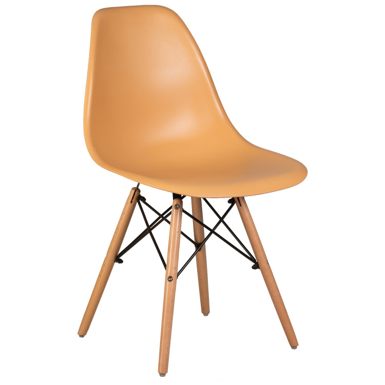 Стулья Стул обеденный DOBRIN DSW, ножки светлый бук, цвет персиковый (NX-Y-06)