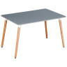 Ламинированные столы SQT-8 Стол обеденный СЕРЫЙ 120*80 см, столешница МДФ, основание бук Ламинированные столы SQT-8 Стол обеденный СЕРЫЙ 120*80 см, столешница МДФ, основание бук
