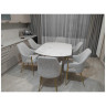 Столы Стол обеденный раскладной Атриум-2 MC3035-140W, 140(30+30)х100х77 см, белая керамика