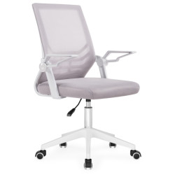 Кресло для компьютера недорого. Офисное кресло Arrow light gray / white