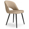 САНДВИКЕН стул на металлическом каркасе с обивкой тканью велюр, цвет бежевый (velutto 05)