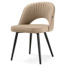 САНДВИКЕН стул на металлическом каркасе с обивкой тканью велюр, цвет бежевый (velutto 05)