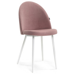 Стул из стали. Дагрун пыльно-розовый / белый стул на металлическом каркасе