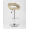 Барные стулья Купер бежевый кожаное сиденье, газлифт