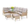 Садовые обеденные группы Комплект плетеной мебели AFM-107B Beige (3 кор.)