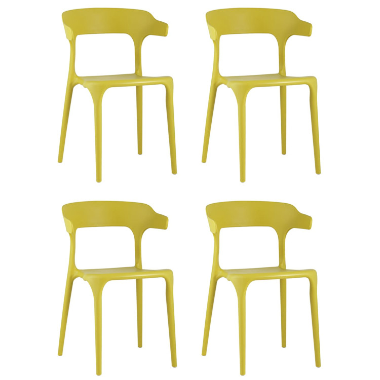 Комплекты из четырех стульев Neo пластик горчичный