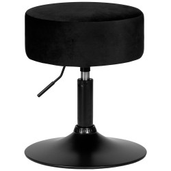 Пуф DOBRIN DANNY BLACK, черный велюр (MJ9-101)