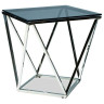 Журнальные столики CS-14-1 Стол Журнальный стеклянный 50*50*55, основание металл хром Журнальные столики CS-14-1 Стол Журнальный стеклянный 50*50*55, основание металл хром