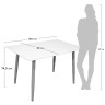 Столы Стол Snow 120х80х75см, белый