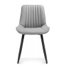 Стулья на металлокаркасе Вейв светло-серый / черный