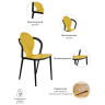 Стулья Стул SPOON горчичный