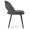 САНДВИКЕН стул на металлическом каркасе с обивкой тканью велюр, цвет серый (velutto 32)