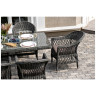 Садовые комплекты для отдыха "Амароне" обеденная группа из искусственного ротанга на 6 персон, цвет графит Садовые комплекты для отдыха
