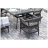 Садовые комплекты для отдыха "Амароне" обеденная группа из искусственного ротанга на 6 персон, цвет графит Садовые комплекты для отдыха