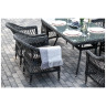 Садовые комплекты для отдыха "Амароне" обеденная группа из искусственного ротанга на 6 персон, цвет графит Садовые комплекты для отдыха