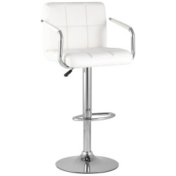 Малави белый, газ-лифт, обивка из искусственной кожи