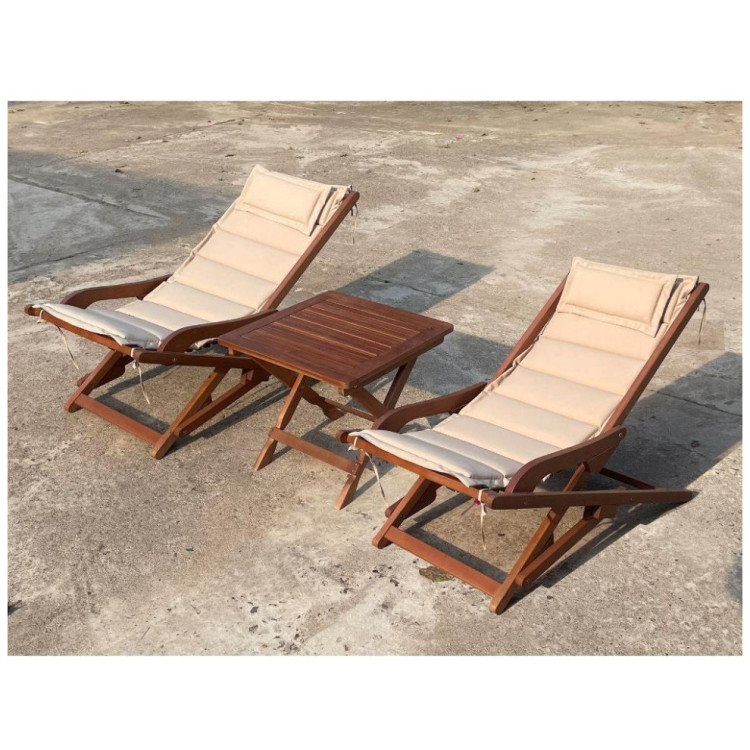 Кофейные комплекты для дачи Комплект с креслами и столиком AFM-709A-T133 3pcs Beige
