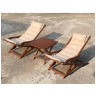 Кофейные комплекты для дачи Комплект с креслами и столиком AFM-709A-T133 3pcs Beige