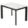 CORNER 120 GLOSS WHITE MARBLE / BLACK