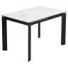 CORNER 120 GLOSS WHITE MARBLE / BLACK