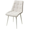 Металлические стулья Стул CHIC HE622-01/ HE622-05 топленое молоко, ткань/ белый каркас М-City