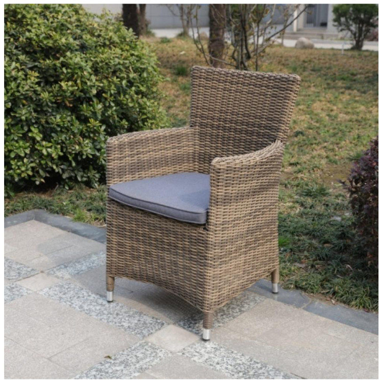 Кресла из искусственного ротанга Плетеное кресло AM-395B Beige