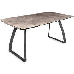 LORENZO 160 ONIX LATTE глянец / антрацит Стол обеденный