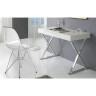 KS2608 белый - стильный письменный стол на металлокаркасе