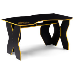 Недорогой компьютерный стол. Вивианн черный / желтый компьютерный стол