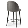 АМИЗУРЕ полубарный стул с обивкой тканью велюр, цвет темно-серый