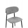 Стулья на металлокаркасе Lisbon серый / черный