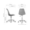 Офисные кресла Kolin gray / chrome