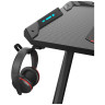 Игровые столы Стол для компьютера (для геймеров) Eureka Z1-S Pro c RGB подсветкой, черный