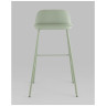 Комплекты из четырех стульев Барный Mist пластиковое сиденье, серо-зеленый, ножки металл