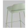 Комплекты из четырех стульев Барный Mist пластиковое сиденье, серо-зеленый, ножки металл