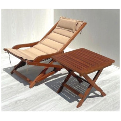 Комплект с креслом и столиком AFM-709A-T133 2pcs_Beige Садовый кофейный комплект