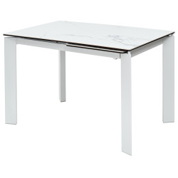 CORNER 120 MATTE WHITE MARBLE / WHITE