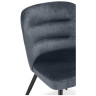 Стулья на металлокаркасе Kilian dark gray / black