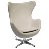 Дизайнерские кресла Кресло EGG STYLE CHAIR латте, экокожа